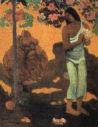Paul Gauguin, Woman Holding Flowers